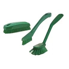 Conjunto De Escova De Limpeza De Banheiro Vikan Tipo A 3 Peças Kit Ergonômico Para Drenagem De Azulejos Verde