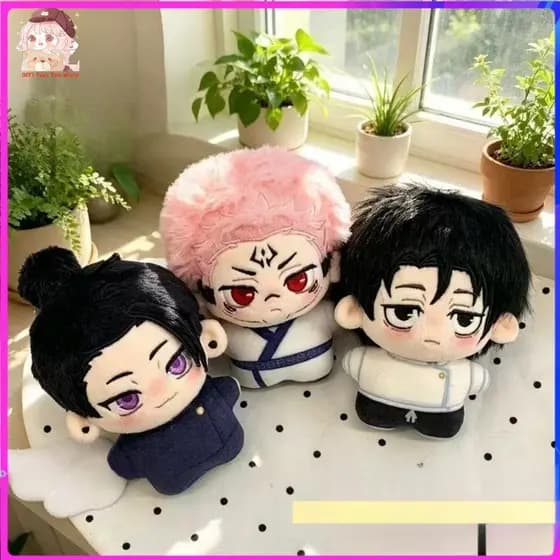 Boneco de Pelúcia Fofo do Anime Jujutsu Kaisen, Gojo Satoru, Fushiguro Megumi, Geto, Brinquedo Pendente de Pelúcia para