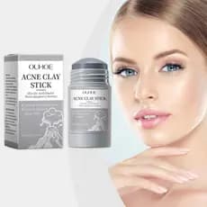 OUHOE Máscara de lama para limpeza de poros, bastão para iluminar o tom da pele, hidratante, limpeza Facial, máscara bri