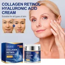 EELHOE Creme Hidratante de Colágeno Hidratante Profundo Desbotamento Linhas Finas Creme Firmador de Cuidados com a Pele