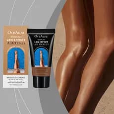 OceAura Bronze Leg Help Black Foundation Creme Verão Ao Ar Livre Praia Corpo Pele Bronze Brilhante