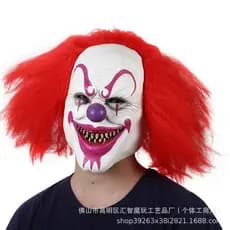 Máscara de Palhaço de Halloween Cavaleiro das Trevas Batman Rosto Completo Látex Engraçado Acessório de Cabeça de Terror
