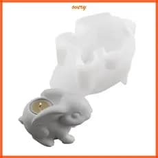 Sobre O Molde Silicone Do Suporte Coelho Para Materiais Confecção Fundição Concreto Da Arte