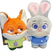 Zootopia Macio Pelúcia Judy Boneca Raposa Nick Brinquedos De Meninas Presentes Preguiça Relâmpago Coelho Plushie Q Versã