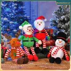 Boneco de Pelúcia de Natal Papai Noel Elfo Boneco de Neve Brinquedos para Presentes de Carnaval Festival UNQL