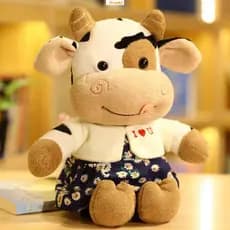 Bonecas De Brinquedo De Pelúcia De Vaca De 30 Cm , Tecido Macio E Confortável , Presente Para Meninas , Mulheres , Amant