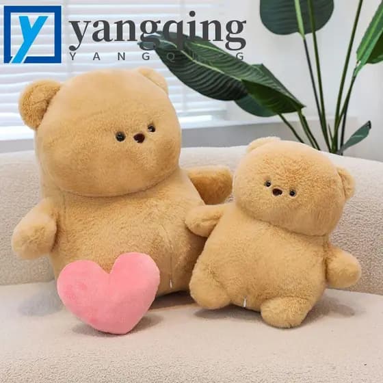 Pingente De Urso De Pelúcia YANGQING , Chupeta Luminosa De Leite Para Bebida , Chaveiro Amor , Figuras De Desenhos Anima