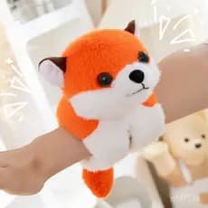Brinquedo de pelúcia de raposa/capivara com alça, adequado para brincadeiras interativas para meninas e meninos.