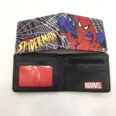Carteira PU com porta-moedas A0V1 Carteira do Homem-Aranha