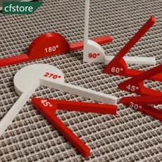 CFSTORE Ferramenta De Medição De Ângulo De PVC , Material De Desenho Matemática , Auxiliares De Ensino Escolar , Estudan