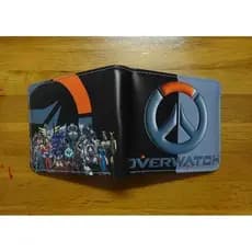 BLON Coin Purse PU Carteira Porta-cartões Overwatch Carteira para presente de aniversário