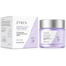Creme para Pescoço Zyren Tighten & Lift 50ml, Creme Firmador para Pescoço para Cuidado de Flacidez, Creme Hidratante e C