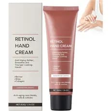Creme para as mãos anti-envelhecimento contendo retinol, adequado para mãos secas e rachadas, com propriedades hidratant