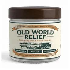 Creme de Magnésio Old World Relief, Manteiga de Magnésio com Arnica e Boswellia, Loção Corporal Não Oleosa para Alívio e