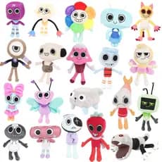 Boneco de Pelúcia Dandys World - Brinquedo de Pelúcia Jogo de Terror Macio Presente