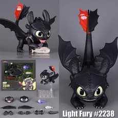 Nendoroid Light Fury Action Figure Toothless Como Treinar Seu Dragão Coleção De Filmes Animados Doll Model Souvenir Gift