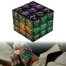 1 Pçs Novo Cubo Mágico Tabela Periódica De Elementos Químicos Fórmulas De Física E Matemática Quebra-Cabeça Intelectual