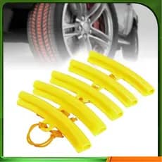 Capa protetora de anel de aço de pneu amarelo 5pcs diâmetro 15cm embalagem de saco OPP