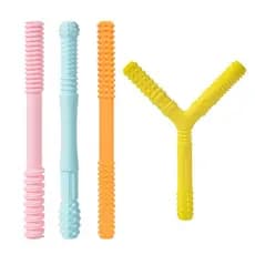 (COD) Mordedor Texturizado De Silicone Flexível Oco Para Exploração De Admimento/Brinquedo Molar De Enfermagem