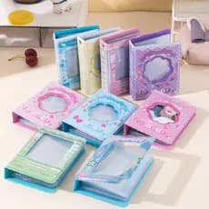 40 Slots Bonito Flor Álbum De Fotos 3 Polegada Ídolo Photocard Coleção Livro Coreano Moda Capa Lomo Cartão Titular Organ