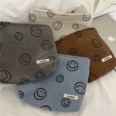 Smiley face emoji Bolsa Cosmética Com Garotas De Grande Capacidade Para Viagens