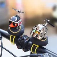 Pequenos Ornamentos Amarelos De Carros De Pato Decorações Elétricas De Motocicletas