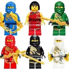 Nova Arma Dourada da Primeira Geração, Blocos de Construção Compatíveis com o Minifigurino Lloyd, Blocos de Construção N