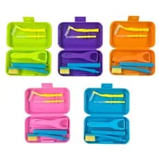 4 Pçs/set Dental Portátil Kit De Viagem Limpeza Profunda Higiene Oral