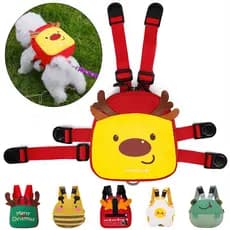 Animais Imprimir Mochila De Cachorro Com Arreios Multifuncional Para Cães Gatos Pomeranina Samoye Christmas Elk
