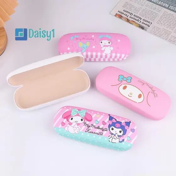 Daisy1 Estojo De Óculos De Desenho Animado Para Miopia Caixa De Armazenamento Anime Fofo Viagem Portátil Meninas Novo