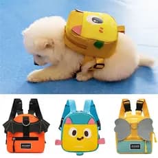 Cachorro De Estimação Auto Mochila Acessórios Para Cães Andar Ao Ar Livre Filhote De Gato Arreios Bolsa De Lanches