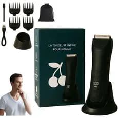 Le Fidele Máquina de Corte Masculina 3 em 1 à Prova d'Água IPX7 com Pente de Limite Ajustável, Estação de Carregamento U