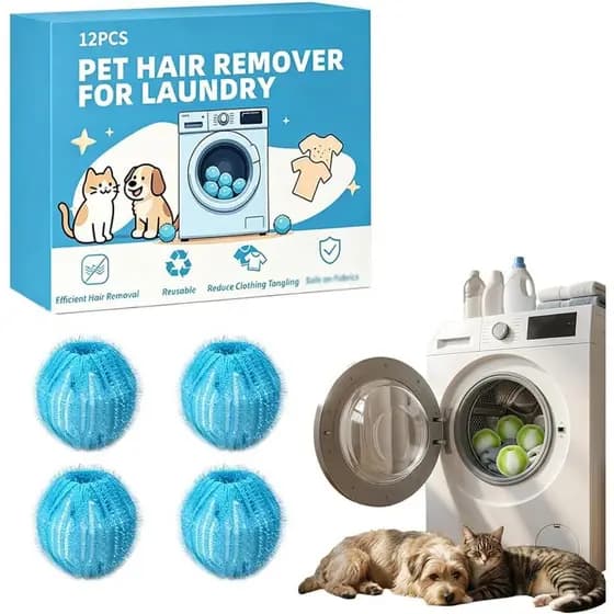 Removedor de Pelos para Lavanderia, 2026 Reutilizável e Removedor de Pelos de Gato, Coletor de Detritos Eficiente, Limpa