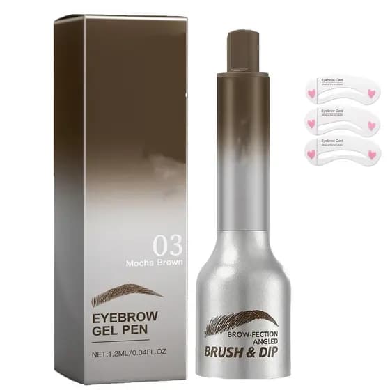 Pincel para Sobrancelhas Liftique, Pincel para Sobrancelhas Líquidas, Pincel Angulado Brow-Fection e Gel Líquido para So