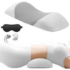 Almofada para Ciática Alignex Pro, Almofada de Espuma de Memória para Costas e Cintura, Almofada Lombar para Cama, Almof