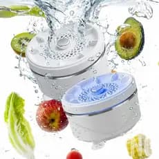 Máquina de Lavar Vegetais, Novo Dispositivo de Limpeza 2026, Purificador de Vegetais com Sistema de Vórtice Sem Esforço