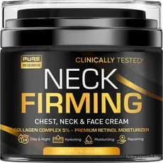 PURE RESEARCH Creme Firmador para Pescoço - Creme Antirrugas para Dia e Noite para Rosto, Pescoço e Décolleté - Hidratan
