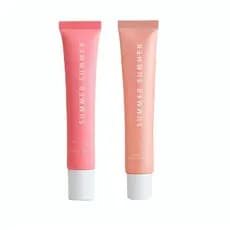 2 PCS Bálsamo Labial de Verão, Brilho Labial Condicionador para Lábios Secos, Cuidado Intensivo para Lábios (Pink Sugar+