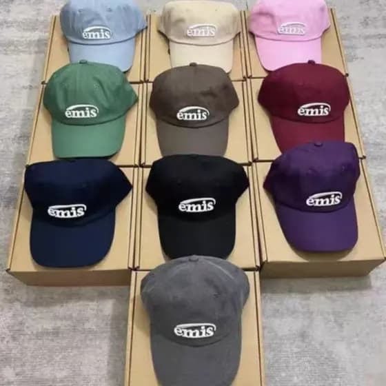 Boné de beisebol da celebridade coreana emis, unissex, para outono e inverno, estilo macio, adequado para uso diário e e