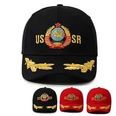 Boné de Beisebol CP Unissex Red Duck de Algodão com Proteção Solar, Estilo Soviético, para Uso Externo, com Bordado de L
