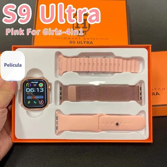 2026 Novo Smartwatch S9 Ultra- Chamadas Bluetooth Calculadora Prova d'água Unissex Para Android e iOS Relógio feminino