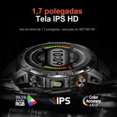 Relogio Inteligente Smartwatch ZW90 Android IOS Tela infinita Esportivo Ia Música Gps (Original)