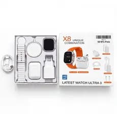 Smartwatch 2026 Novo X8 2.2 Polegadas Para IOS Android Completo 7 em 1 I15 TWS