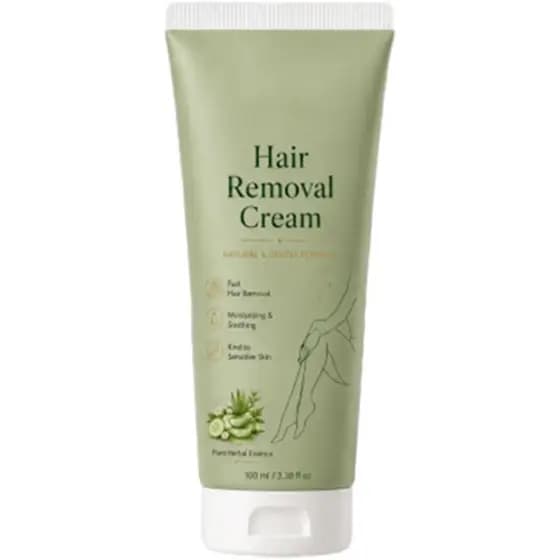 Creme Depilatório Natural Suave Lumivona, Creme Depilatório para Todas as Mulheres e Homens, Pele Sensível, Remoção Rápi