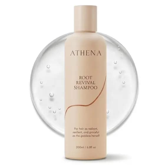 Shampoo Athena Root Revival, Shampoo para Cabelos Ralos - Nutre o Couro Cabeludo e Reduz a Quebra, 6.8 Fl.Oz (1 unidade)