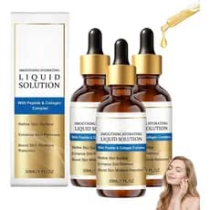 Sérum Lifting Facial, Solução Líquida, Essência Anti-Envelhecimento com Peptídeos e Colágeno, Reduz Linhas Finas, Eleva