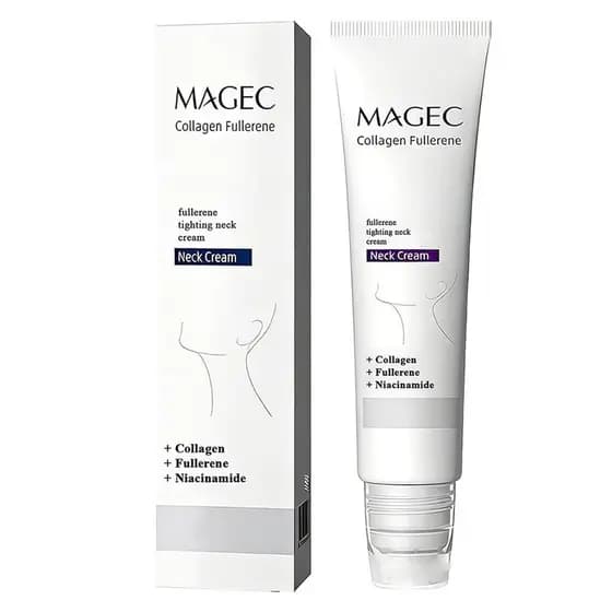 Magec Cream, Creme Mágico para Pescoço com Colágeno e Fullerene, Creme Firmador e Tensor para Pele Flácida, Creme para P