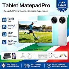 Combo Tablet Matepad pro: Teclado e Mouse | Tela 12.8" | 12GB RAM 512GB | WiFi/Bluetooth | Android 15