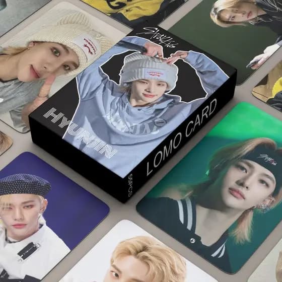 55 peças/caixa Photocard Straykids Álbum Hyunjin KPOP LOMO Cartão de Coleção OUBT
