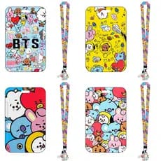 Porta-Cartão de Identificação KPOP BTS BT21 para Celular 5UVX